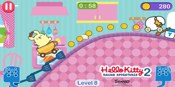 Hello Kitty games - car game Capture d'écran 0