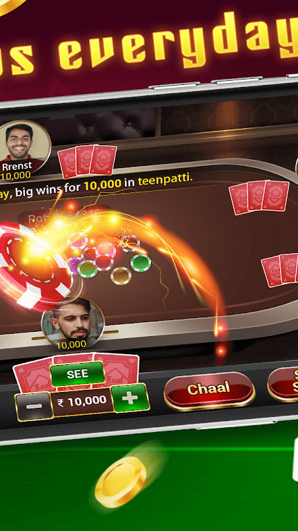 Teen Patti Gold - traditional online poker game スクリーンショット 1