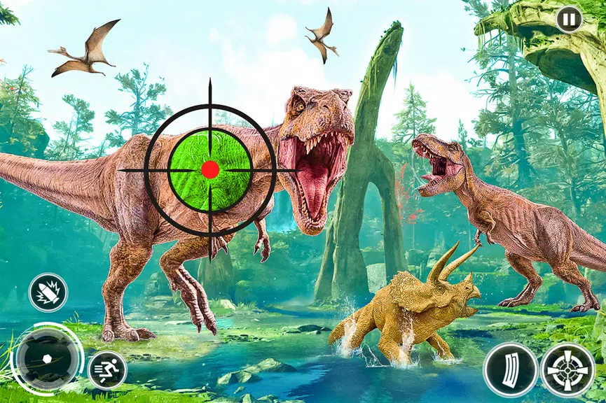 Super Dino Hunting Zoo Games Скриншот 2