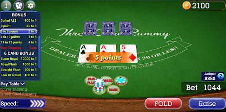 Vegas Three Card Rummy Скриншот 3