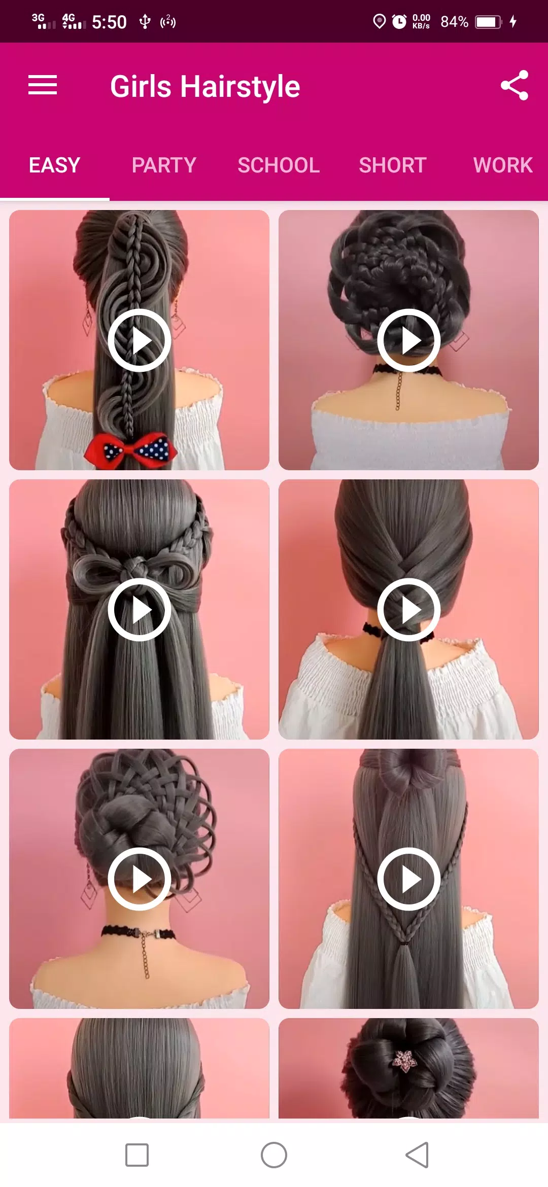 Girls Hairstyle Schermafbeelding 0