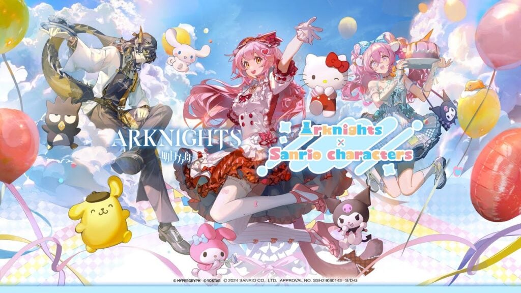 Personagens Arknights x Sanrio colaboram em terras com roupas super adoráveis!