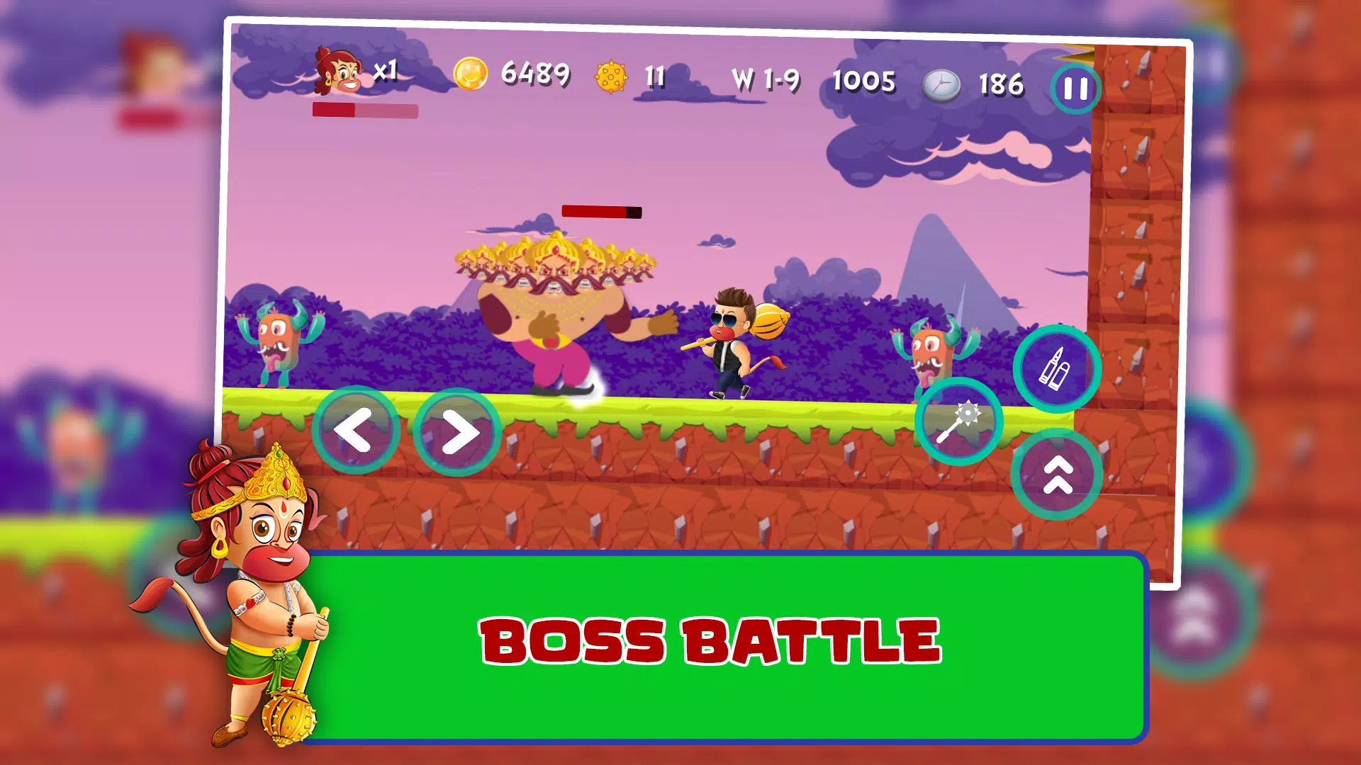 Bal Hanuman - Adventure Game Tangkapan skrin 2