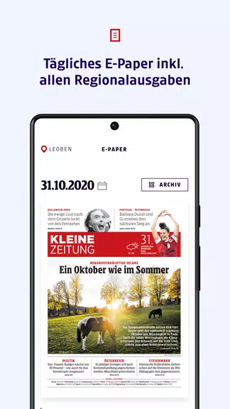 Kleine Zeitung ภาพหน้าจอ 2