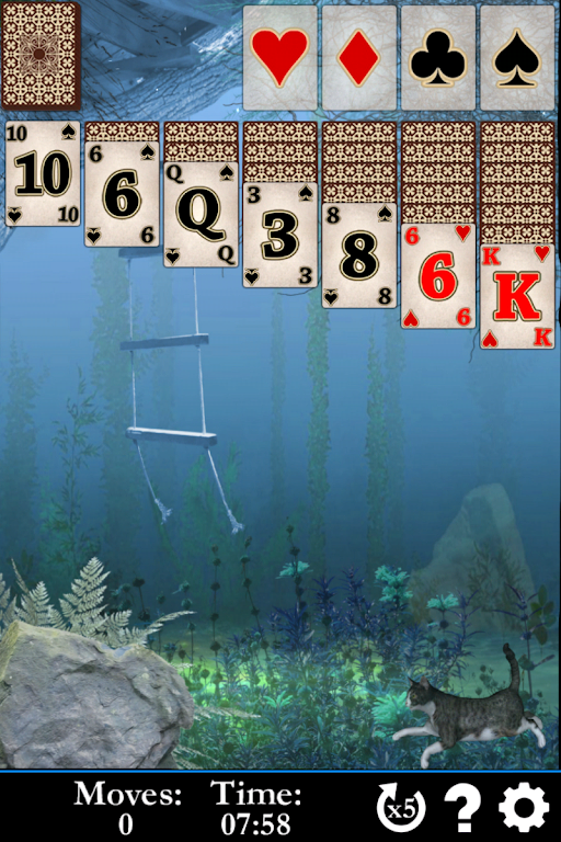 Pyramid Solitaire Water World Screenshot 2