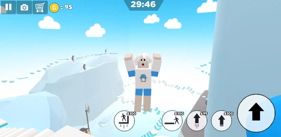 Ice snow island parkour Zrzut ekranu 1