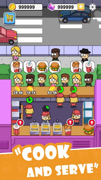 Idle Food Bar: Food Truck Mod 스크린샷 0