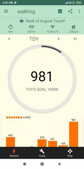 Smart Pedometer: walKing Captura de tela 1