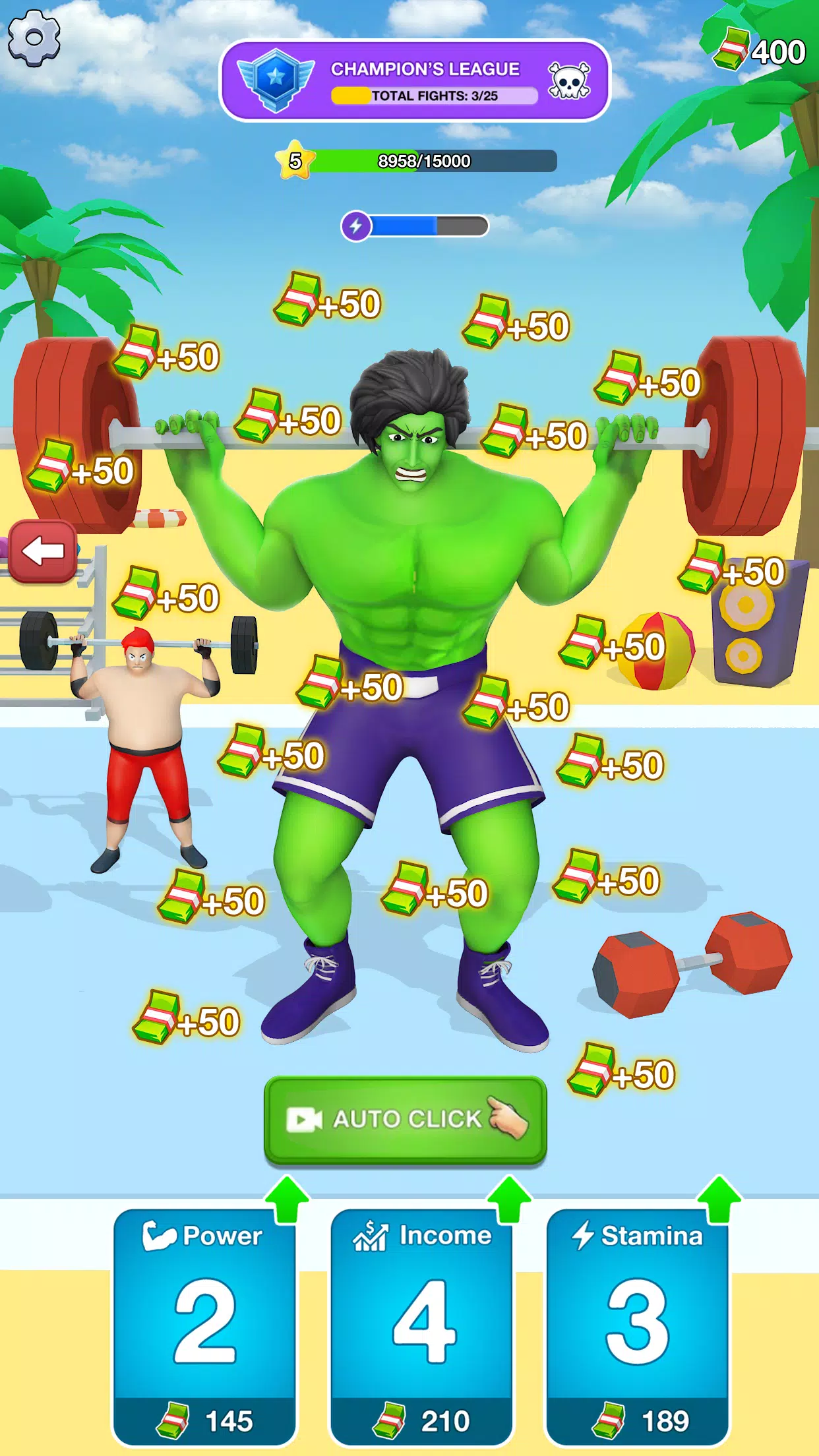 Gym Clicker Hero: Idle Muscles 스크린샷 2