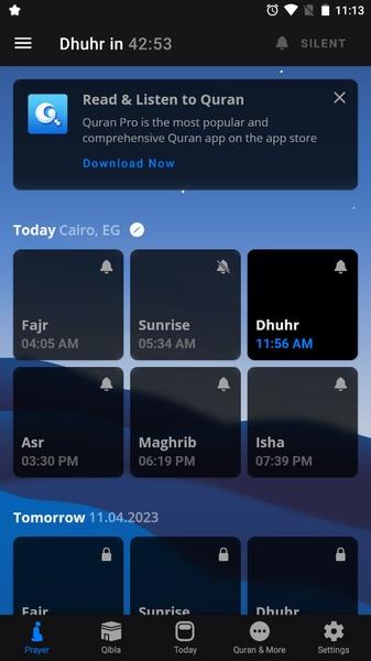 Athan Pro: Muslim Prayer Times 스크린샷 0