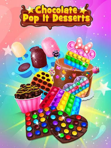 Chocolate Pop It Desserts Captura de pantalla 0