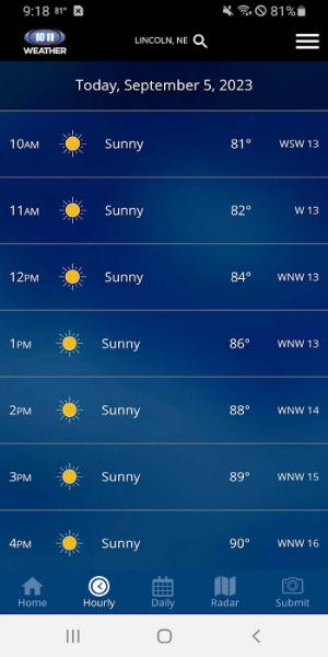 10/11 NOW Weather स्क्रीनशॉट 1