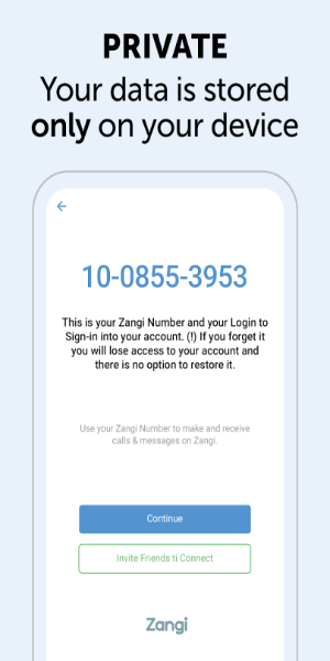 Zangi Private Messenger स्क्रीनशॉट 0