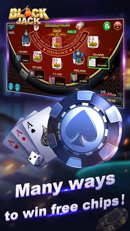 Blackjack 21-Free online poker game-jackpot casino ဖန်သားပြင်ဓာတ်ပုံ 2