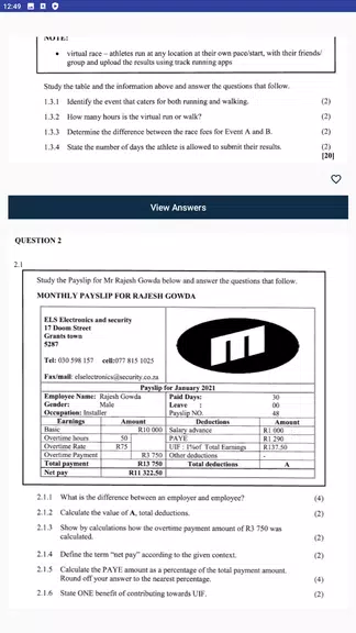 Grade 11 Mathematical Literacy應用截圖第3張