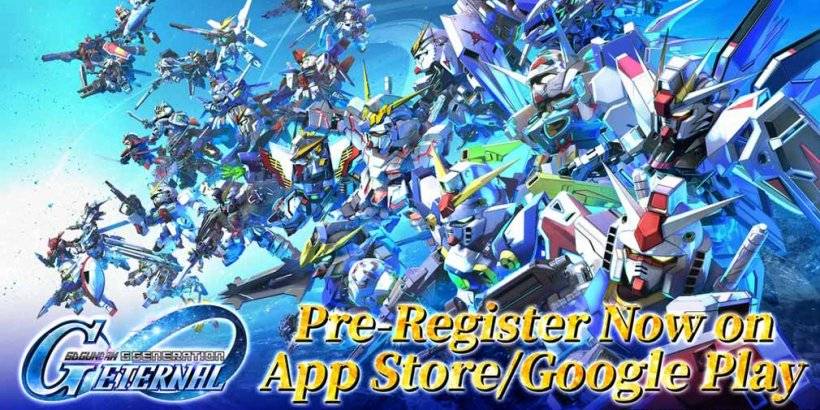 Pré-registro agora: Colete ternos móveis de 70 títulos de Gundam em Sd Gundam G Geração Eterna