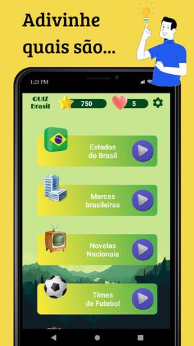 Quiz Brasil Capture d'écran 1