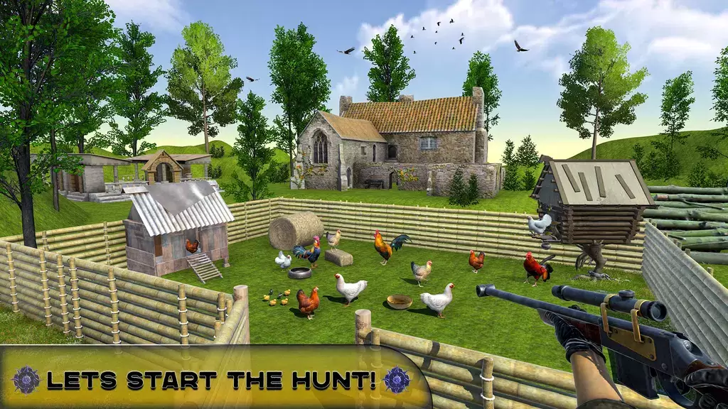 Chicken Hunting Challenge Game Ekran Görüntüsü 0