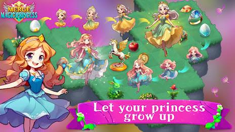 Merge Magic Princess: Tap Game Captura de pantalla 3