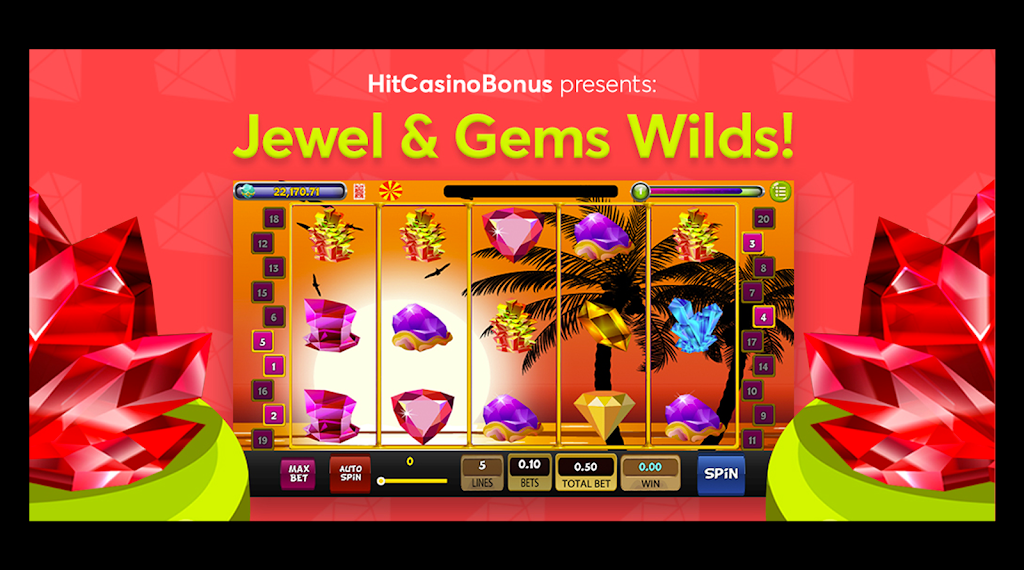 Jewel & Gems Wilds Slot! Captura de pantalla 0