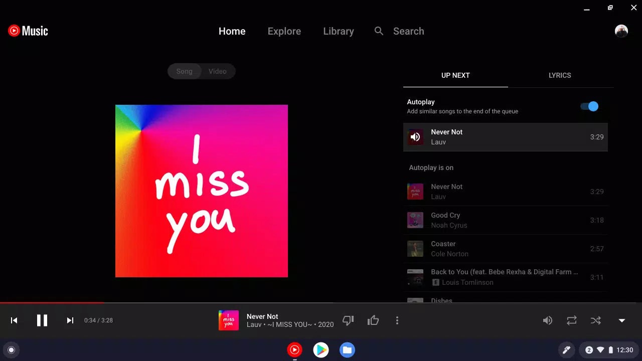 Schermata YouTube Music for Chromebook 3