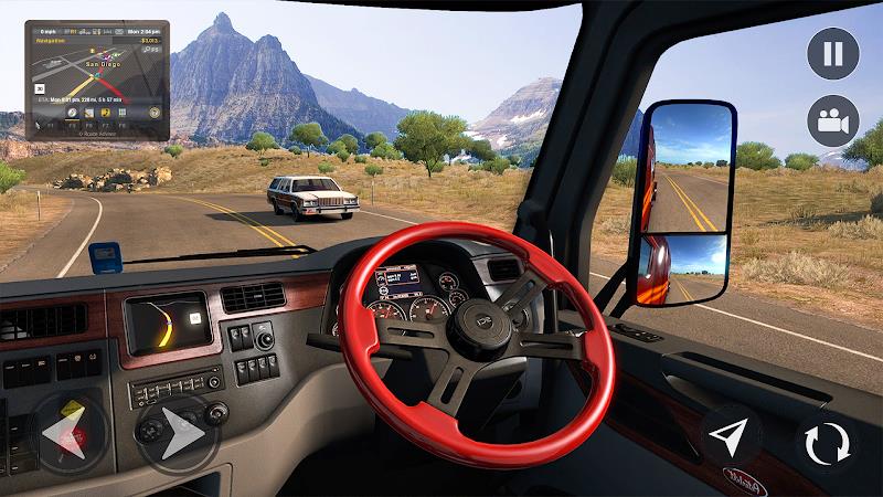 American Truck Driving Games Captura de pantalla 1