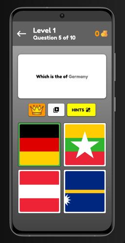 Flags Quiz - Guess The Flags Captura de tela 1