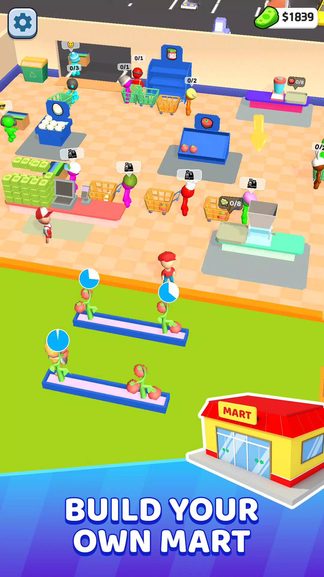 Mart Tycoon Supermarket game Скриншот 1