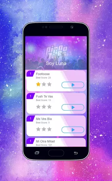 Piano Tiles - Soy Luna Girls Game Captura de tela 1