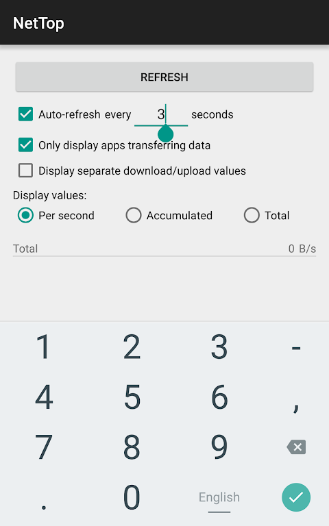 NetTop: RealTime Network Meter Screenshot 2