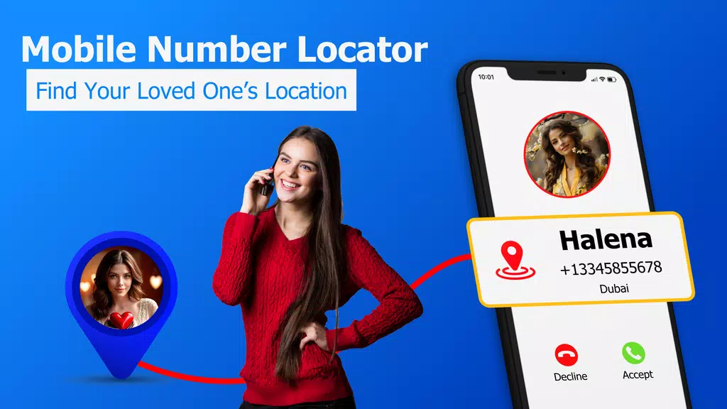 GPS Mobile Number locator App スクリーンショット 0