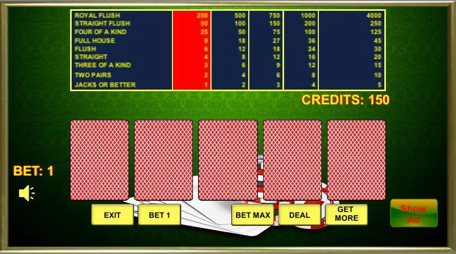 Schermata Poker Aces 1