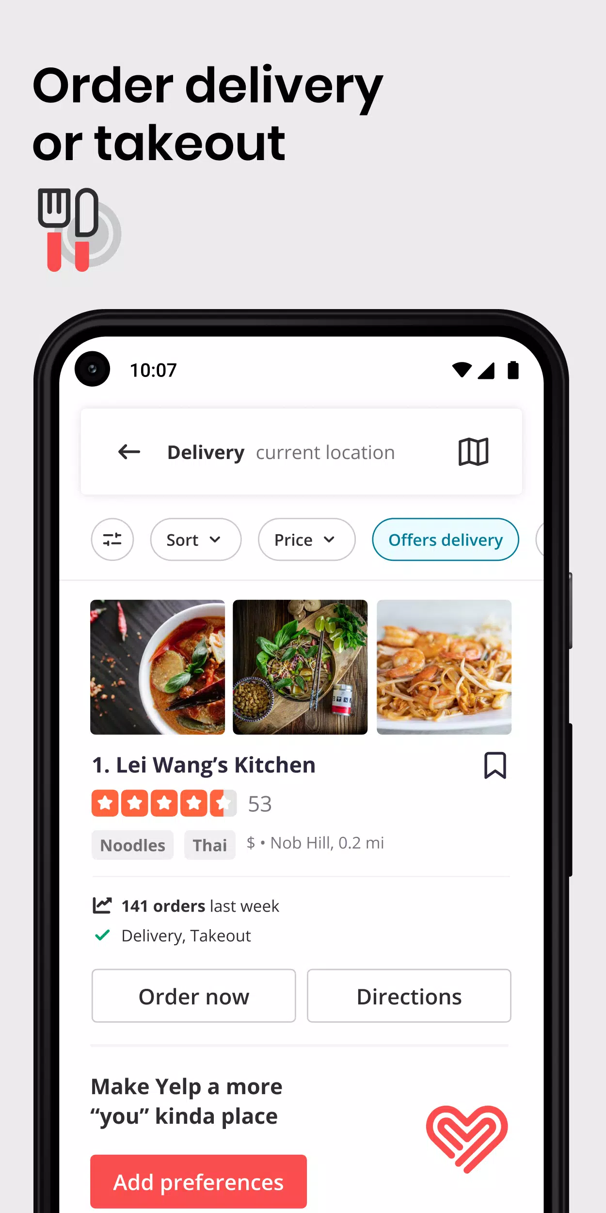 Yelp: Food, Delivery & Reviews 스크린샷 2