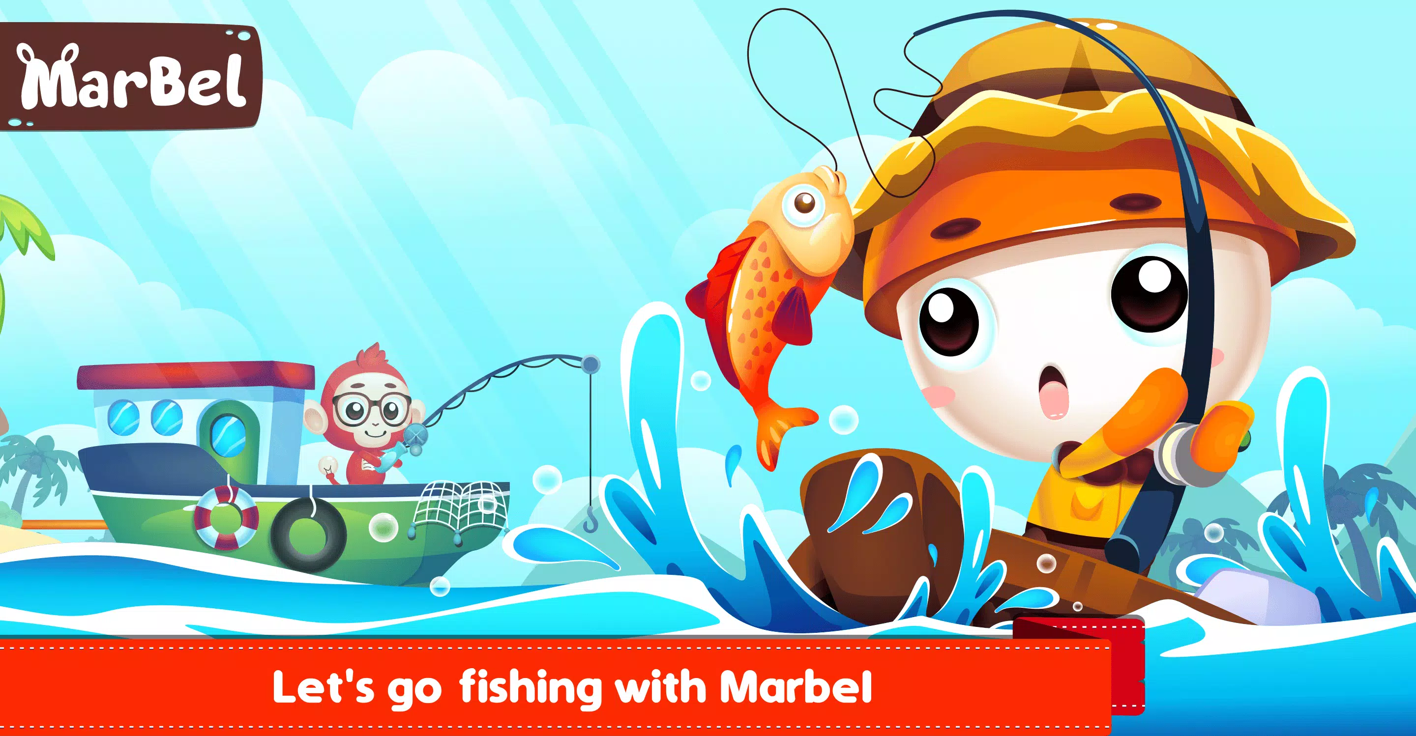 Marbel Fishing - Kids Games ภาพหน้าจอ 0