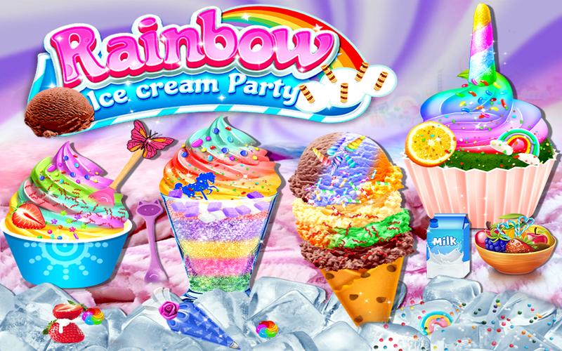Rainbow Ice Cream Party應用截圖第0張