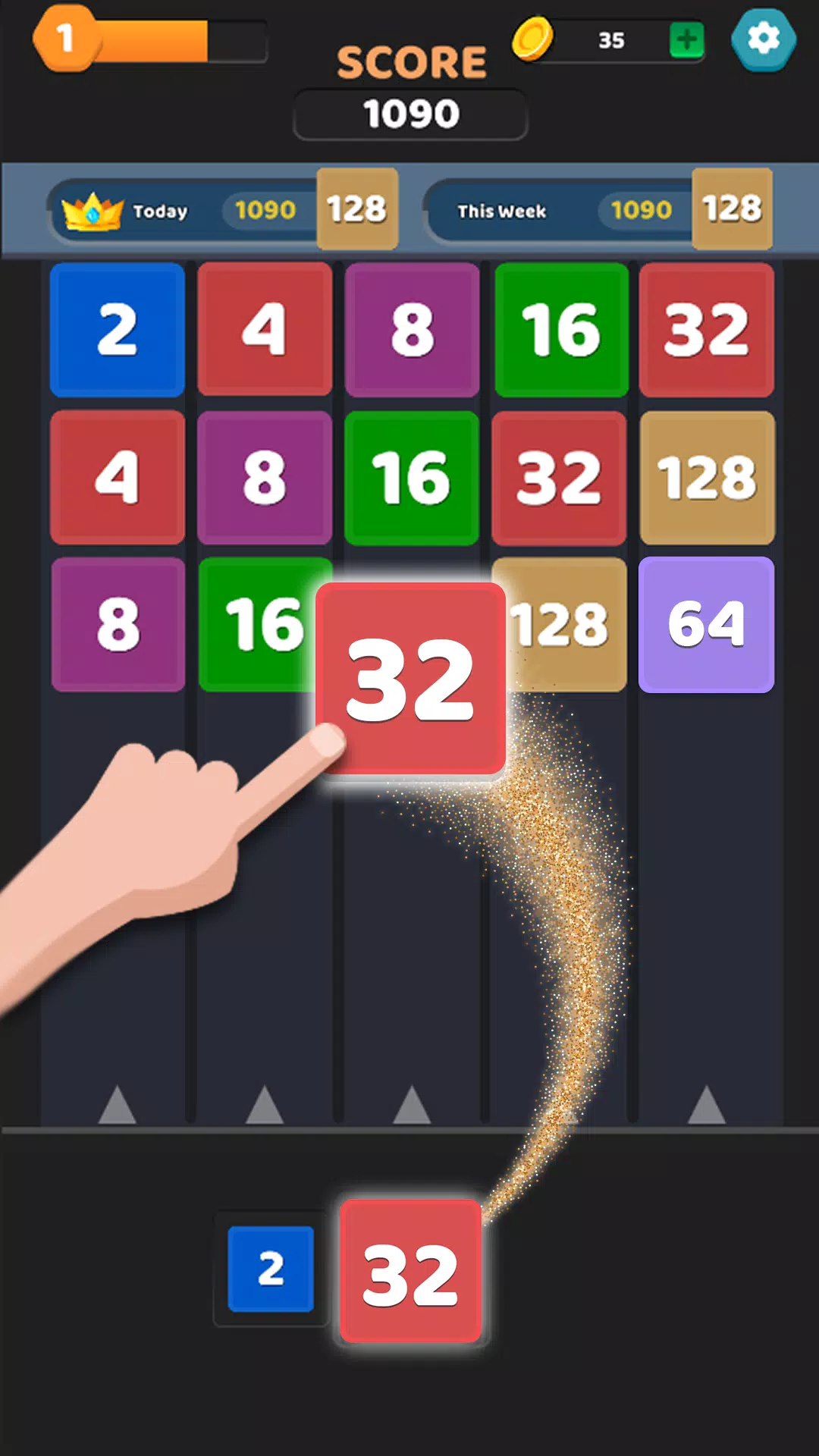 Merge Puzzle Games: Number Up 스크린샷 0