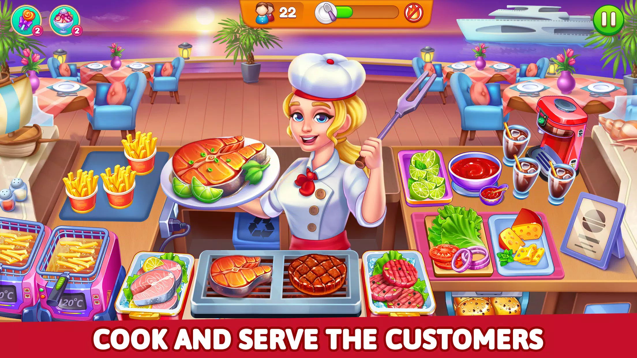 Cooking Restaurant Food Games Скриншот 2