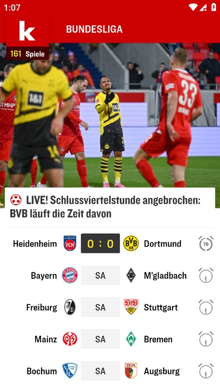 kicker Fußball News Zrzut ekranu 0