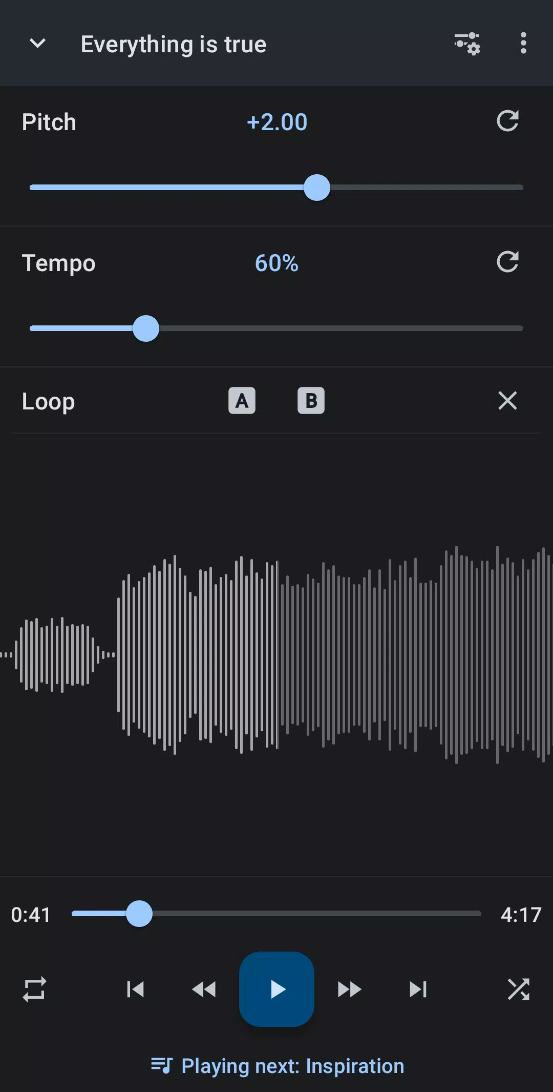 Music Speed Changer Schermafbeelding 0