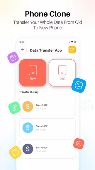 Smart Phone Transfer:Copy Data Ảnh chụp màn hình 2