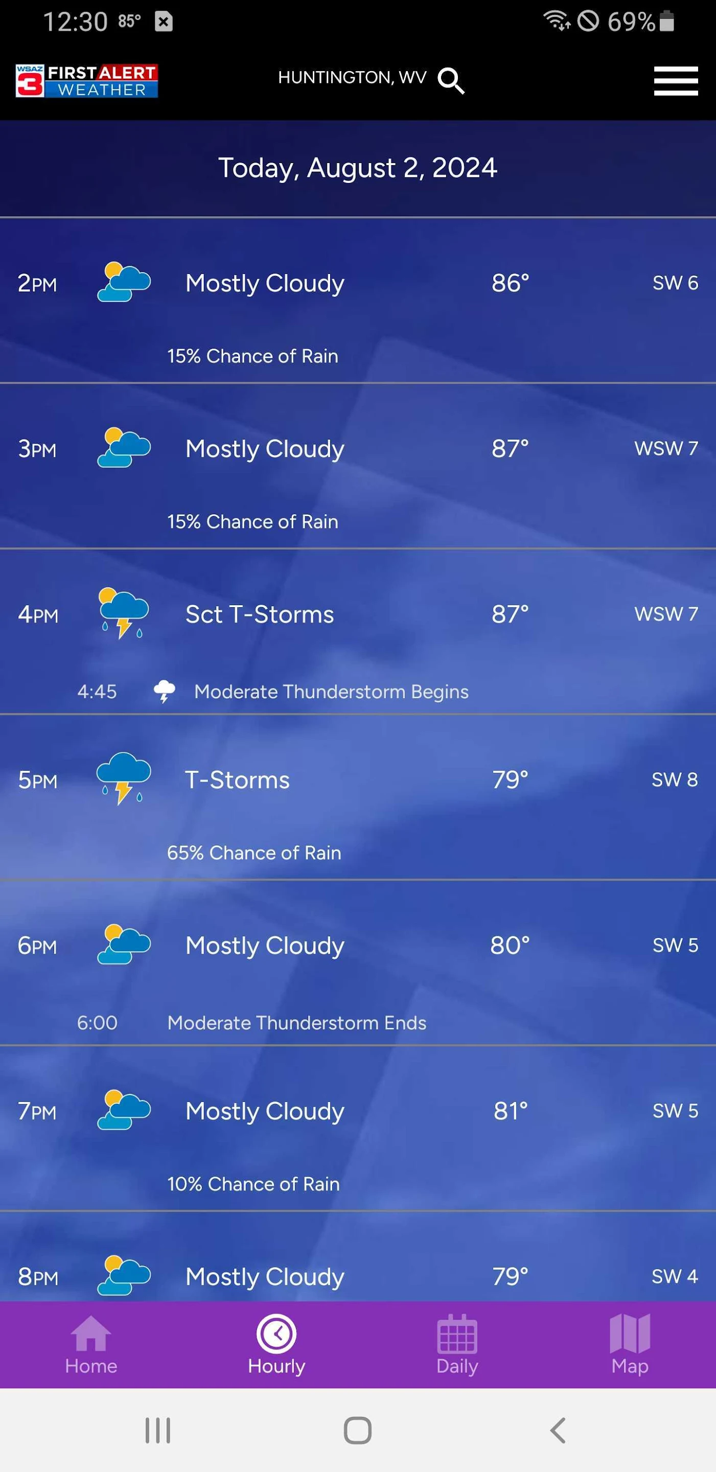 WSAZ First Alert Weather App Capture d'écran 0