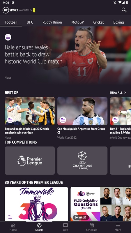 TNT Sports: News & Results Ảnh chụp màn hình 2