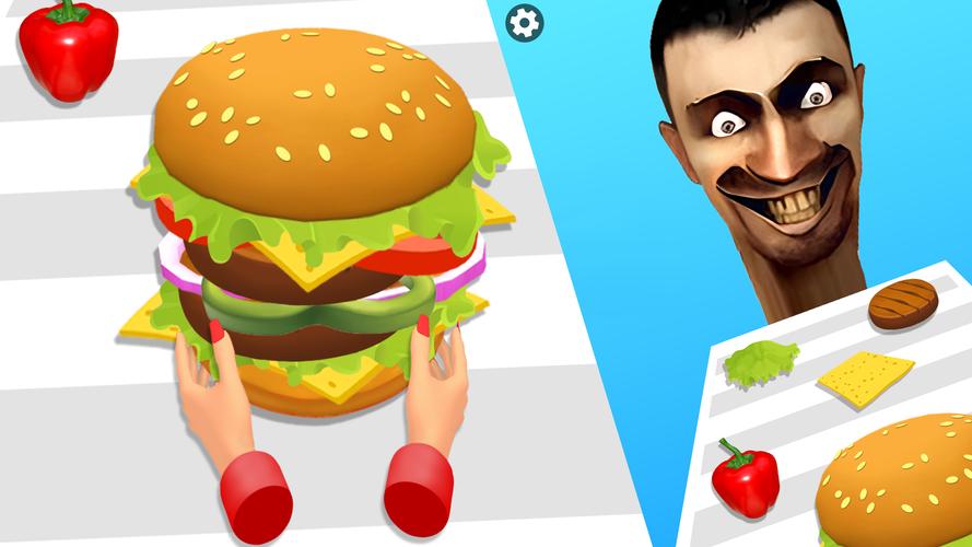 Burger Stack Run Game应用截图第1张