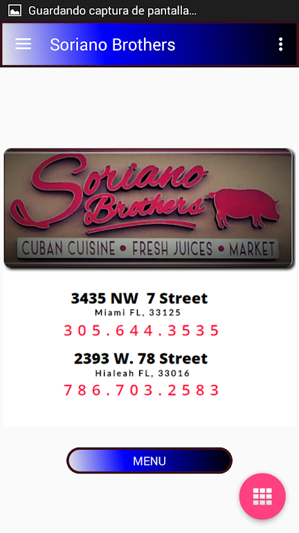Schermata Soriano Brothers Cuban Cuisine 0
