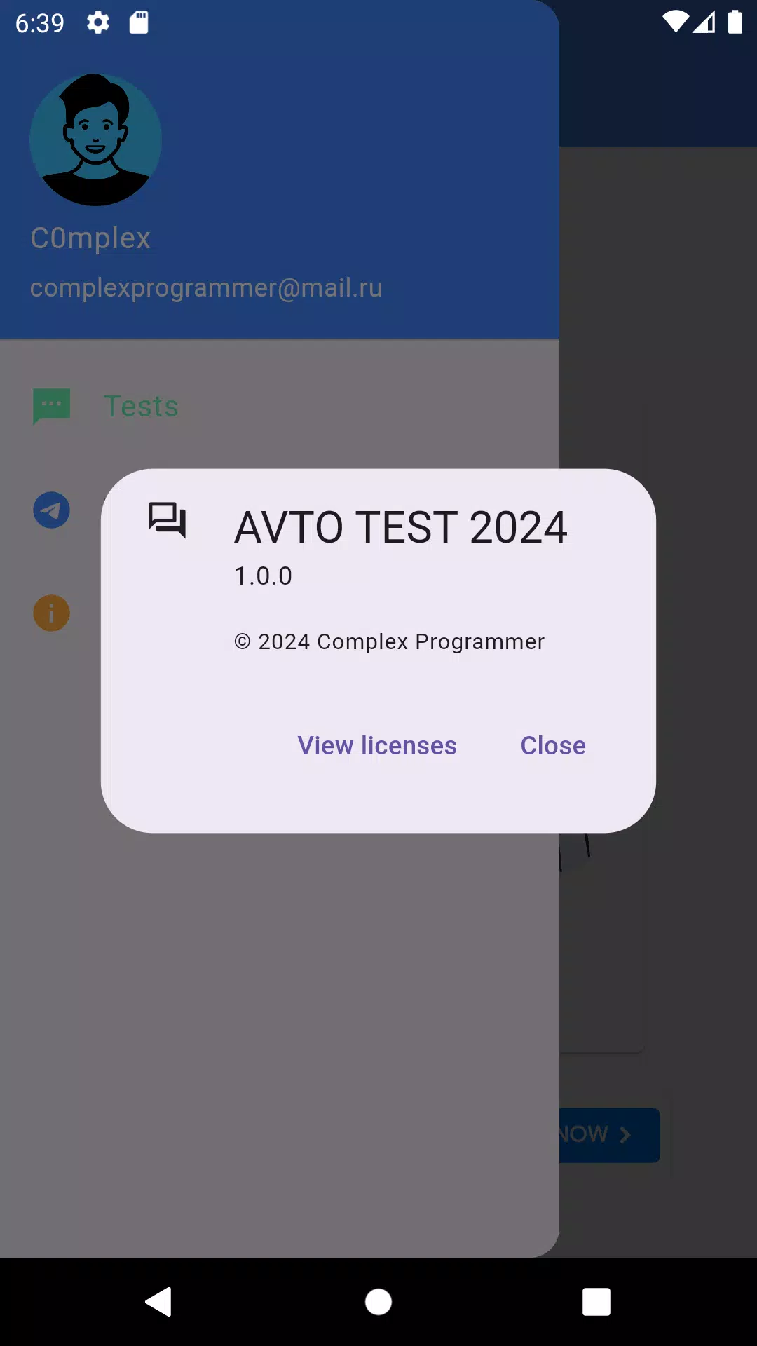 AVTO TEST 2024 スクリーンショット 2