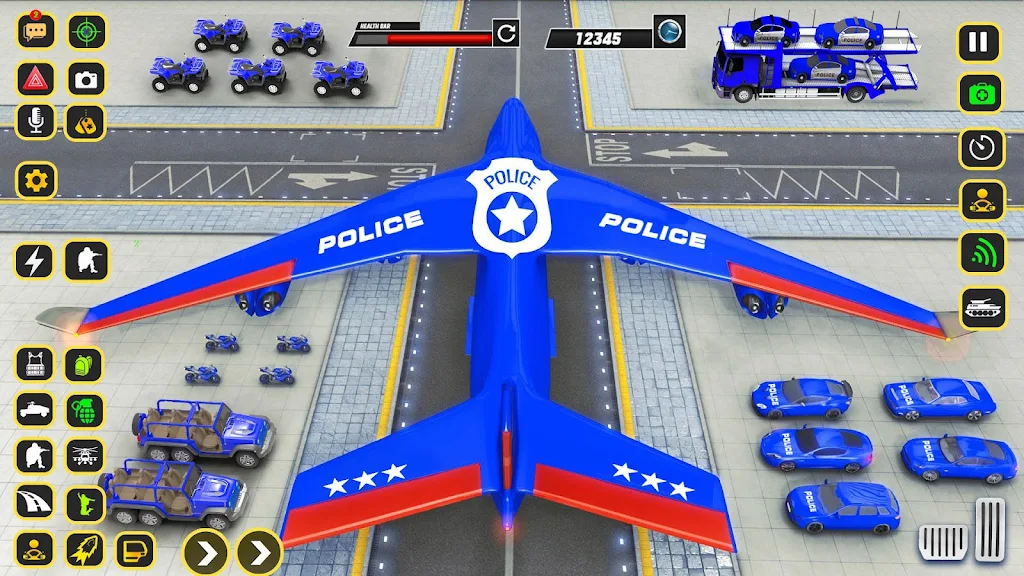 Police Car transporter Game 3D Captura de tela 2