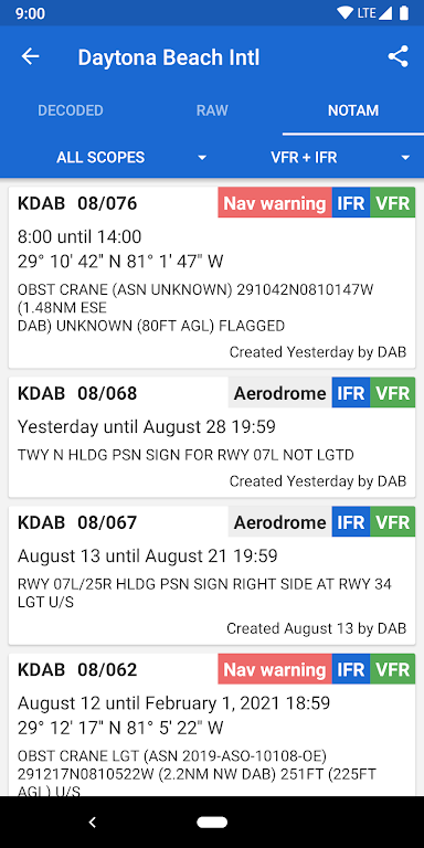 Avia Weather – METAR & TAF Mod Tangkapan skrin 3