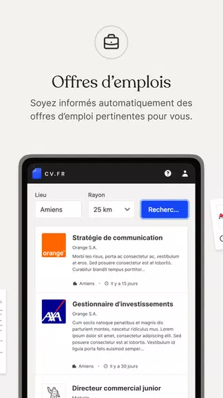 CV.fr : Créer un CV pro Скриншот 2