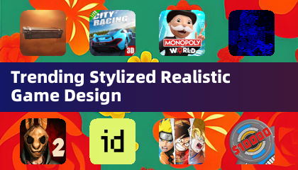 Conception de jeux stylisés réalistes en vogue
