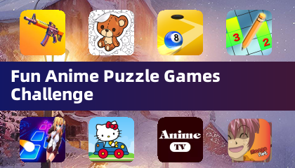 재미있는 애니메이션 퍼즐 게임 도전